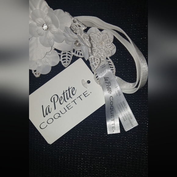 🤍 White Bridial Acessory Floral Garter  (adjustable) - Picture 5 of 5